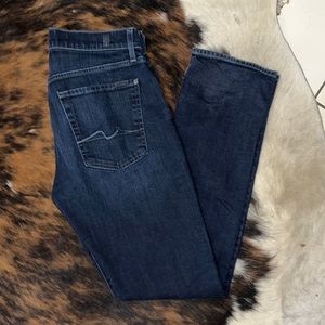 7 For All Mankind Straight Leg Jeans, Size- 31